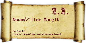 Neumüller Margit névjegykártya